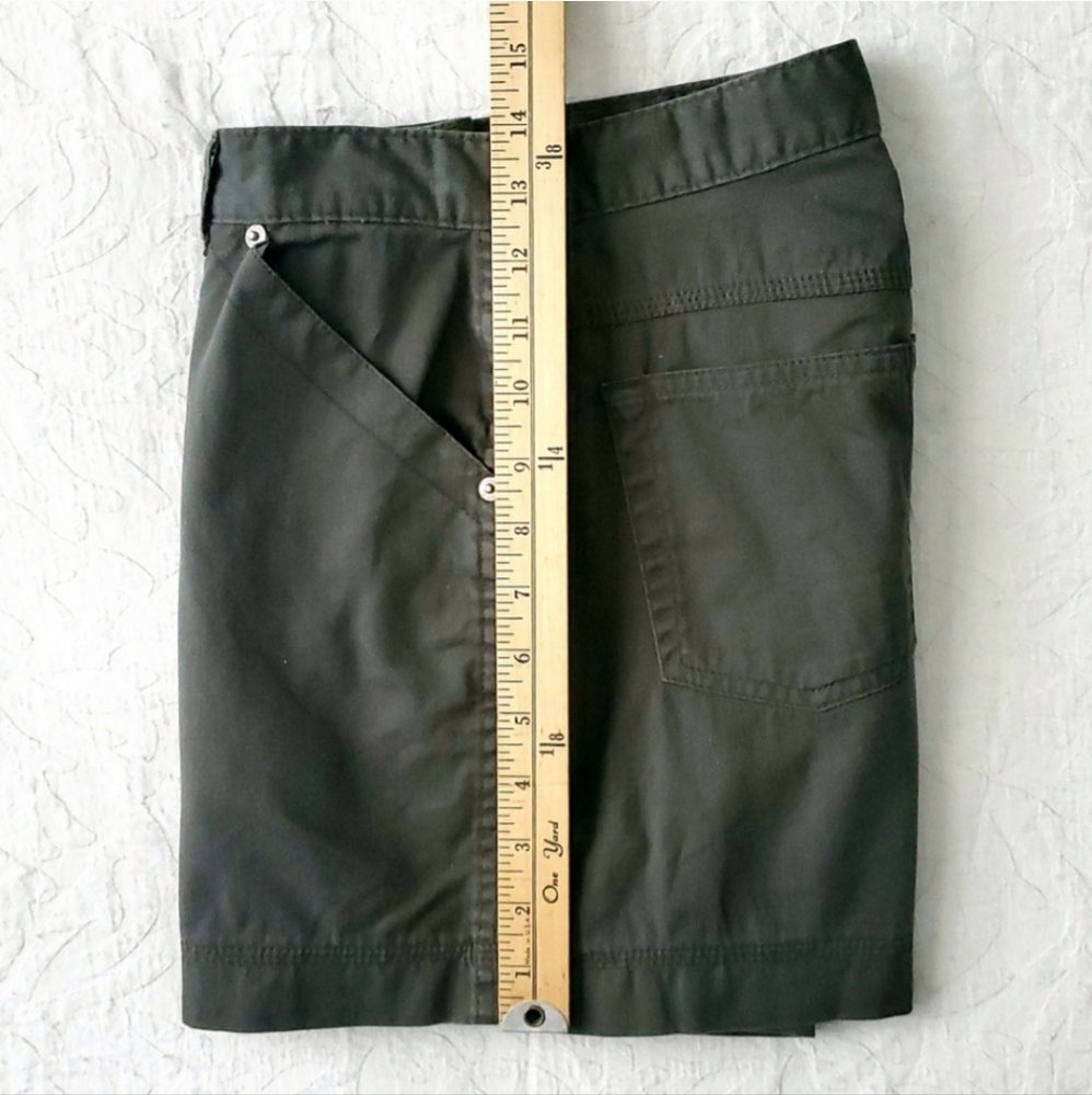 Palmetto's Vintage Army Green High Waisted Boho Festival Shorts, Size 9 - Picture 12 of 16